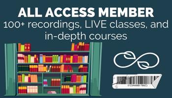All Access Card for members of the Moved To Meditate Library of online mindful movement classes.