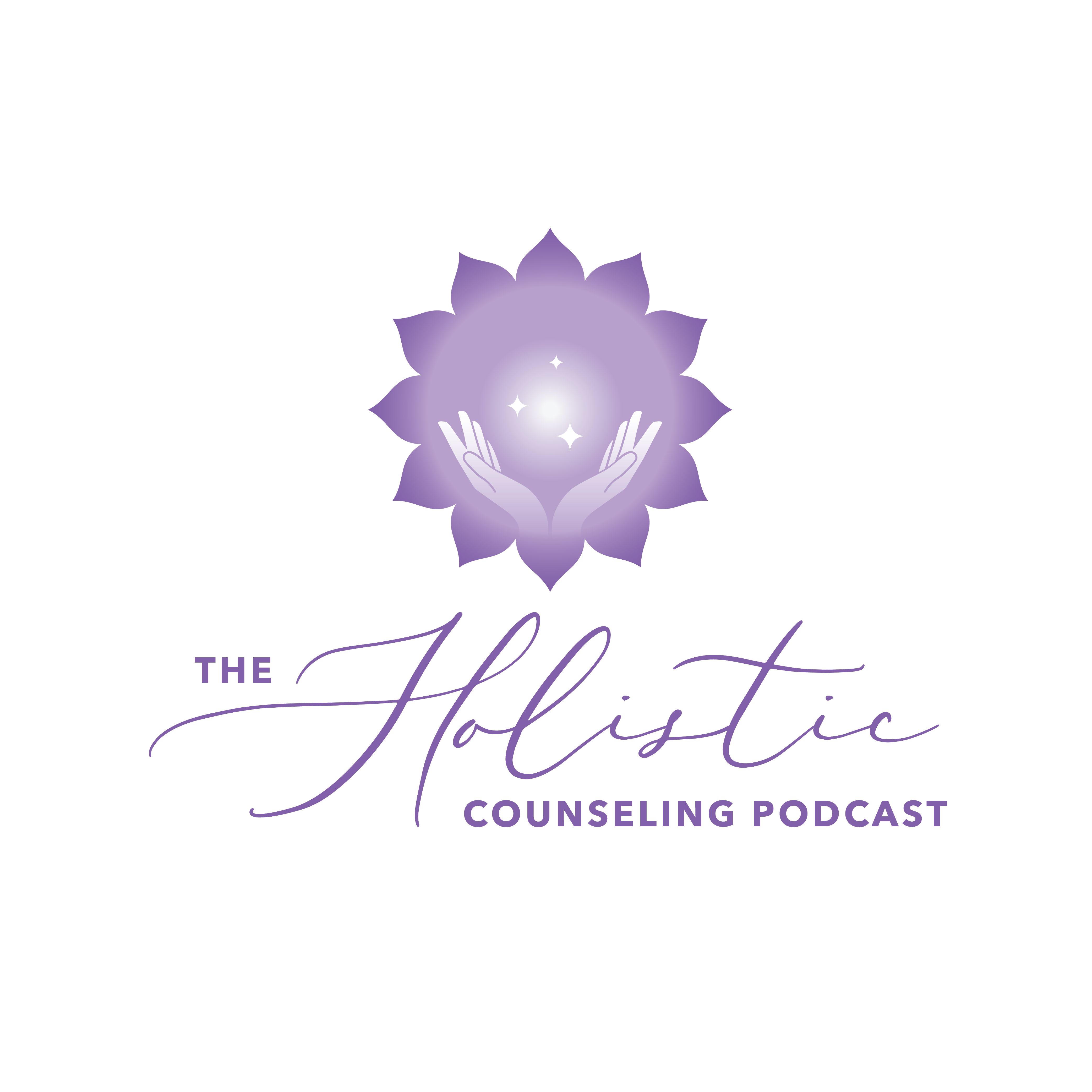 Logo of the Holistic Counseling Podcast, where Addie deHilster discussed Yin Yoga Therapy.
